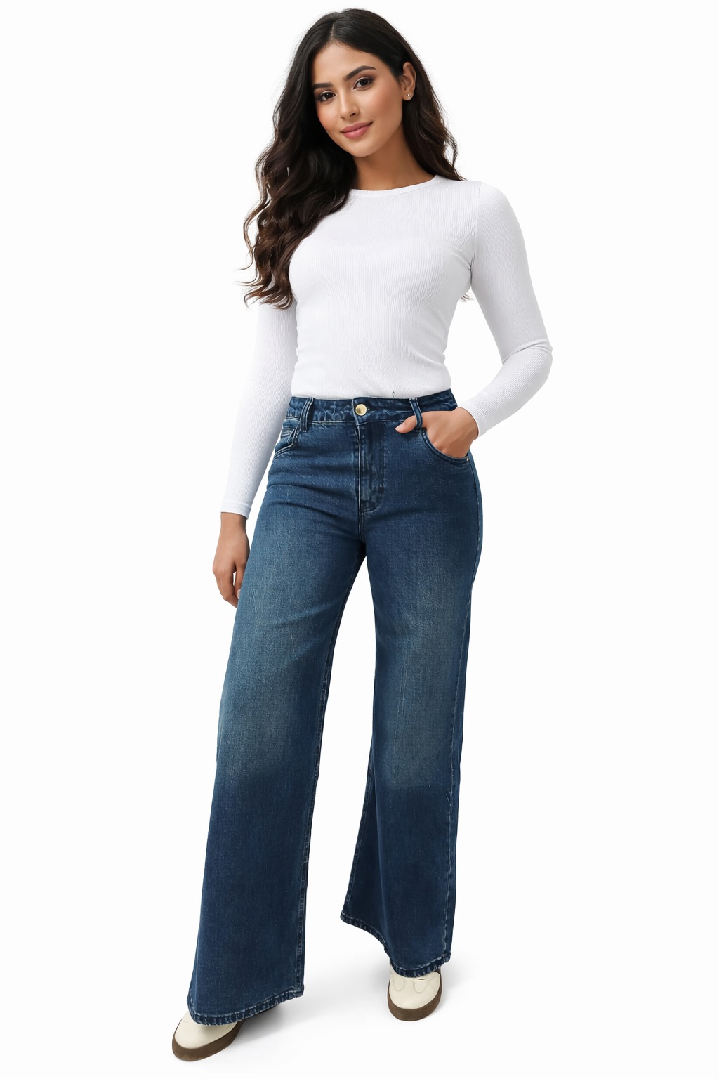 Pantalon Denim Palazzo ALMA ✨