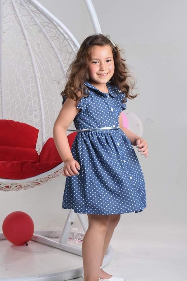 Robe jeans pour fille